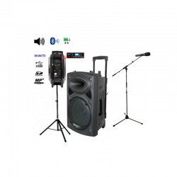 location Enceinte sono complète 450 w - HF - USB - pieds vannes