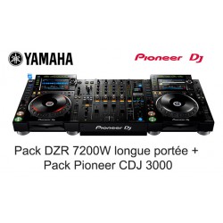 Location Pack DJ Ultime : Pack Pioneer CDJ3000 + Pack Yamaha DZR 7200 W Vannes