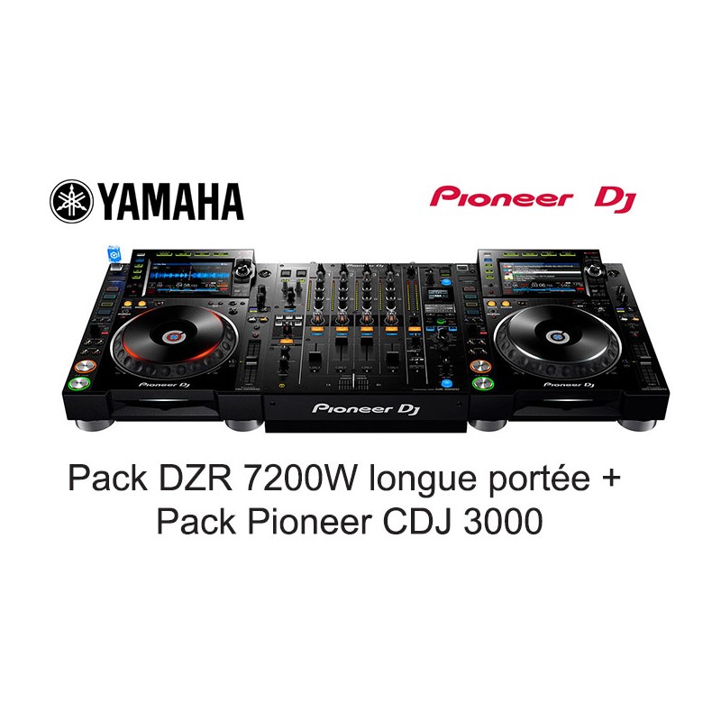 Location Pack DJ Ultime : Pack Pioneer CDJ3000 + Pack Yamaha DZR 7200 W Vannes