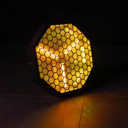 Location projecteur LED vintage Mac Mah Ambero à Lorient et Vannes – Ambre & RGB pour scène et déco