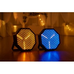 Location pack de 2 projecteurs LED Mac Mah Ambero à Lorient et Vannes – Ambre & RGB pour scènes et décors
